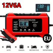 12V 6A Aqlli Batareya Zaryadlagichi Avtomobil, Mototsikl, SUV, Bog' mowersi uchun
