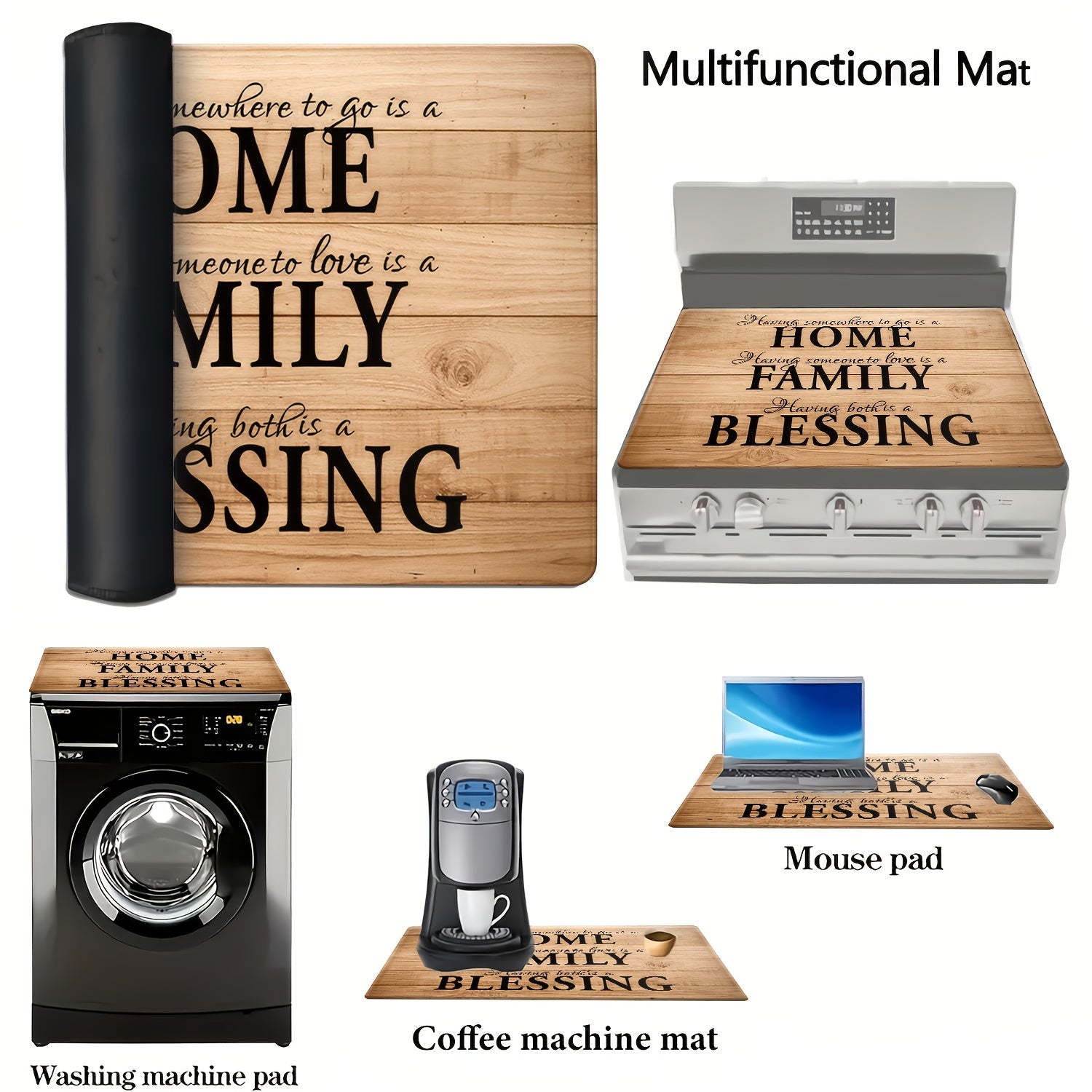 Cooktop Protector Non-Slip Heat-Resistant Glass Ceramic Cover 71x52cm