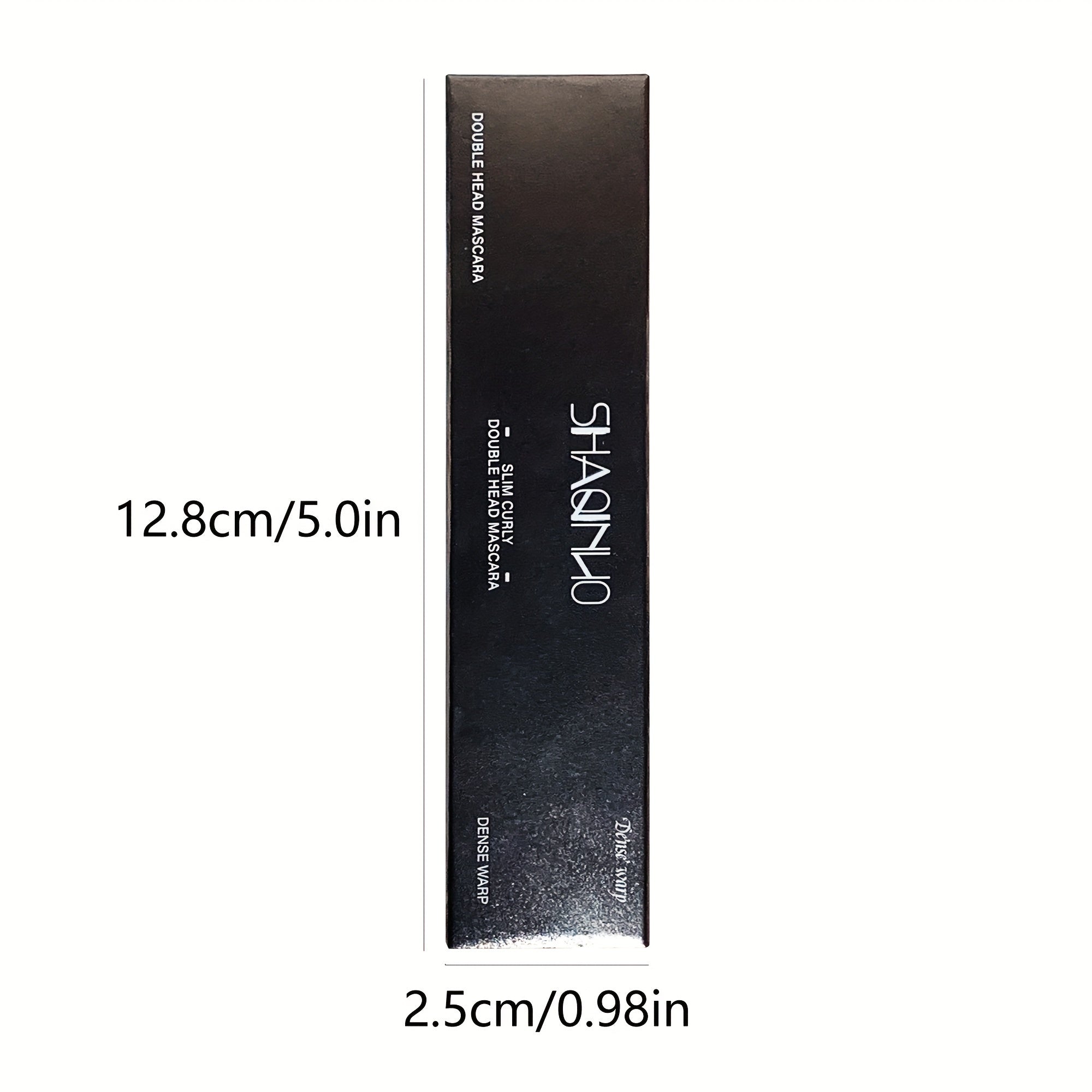 Women Waterproof Double-Head Mascara Volumizing Lengthening Curling Black