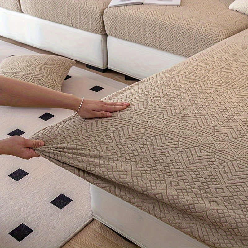 Boho Elastic Sofa Cover Pet-Friendly Machine Washable Fits Various Sizes