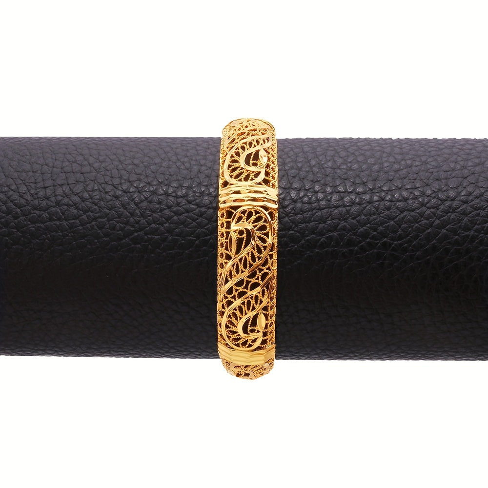 Gold Dubai Bracelet Elegant Middle Eastern Wedding Jewelry for Brides