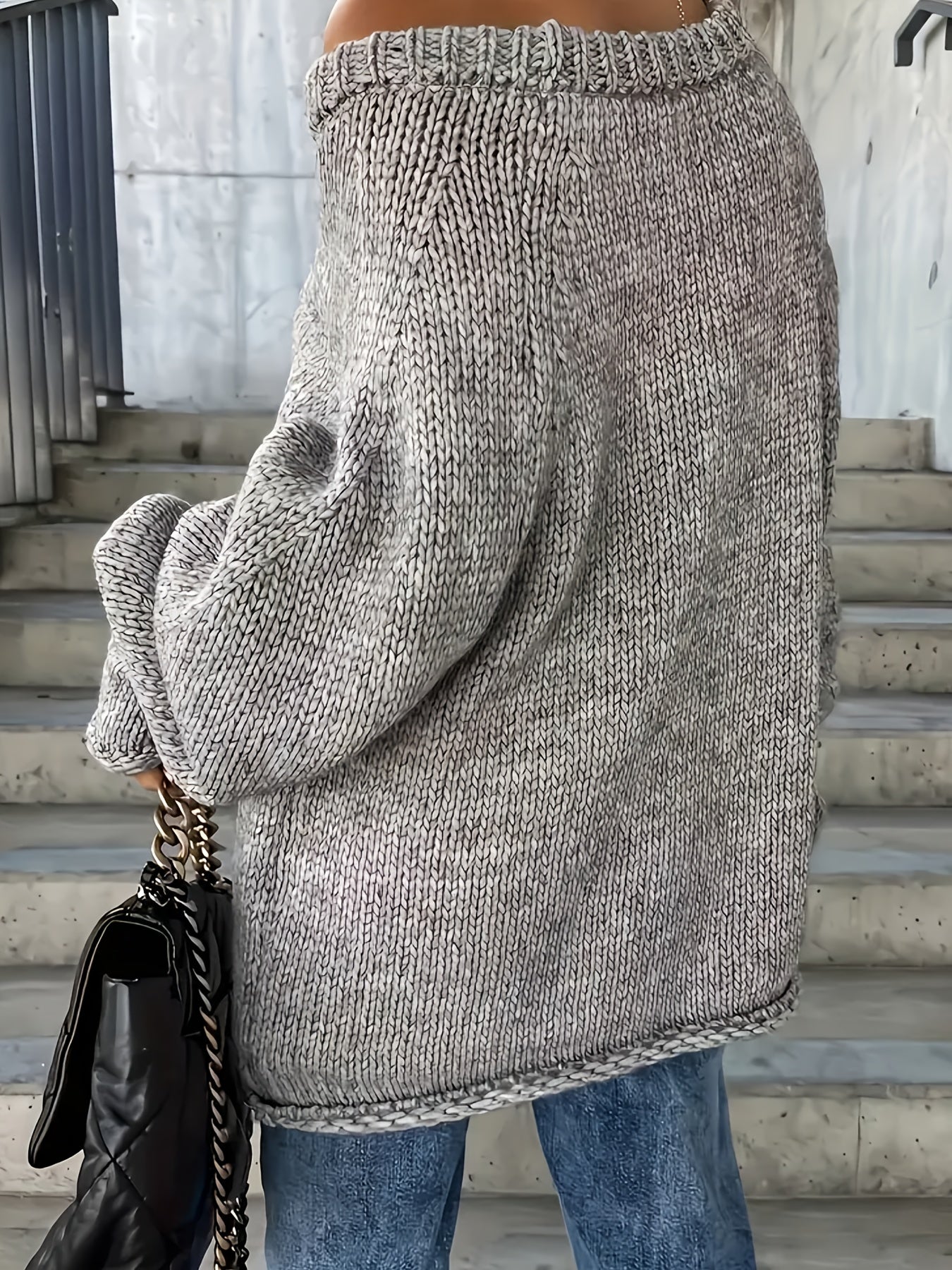 Plus Size Womens Oversized Sweater Long Sleeve Pullover Cozy Fall Winter