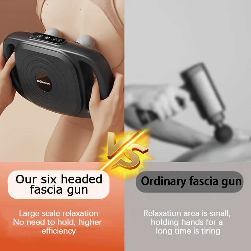 Portable Electric Massager for Legs and Shoulders with 6 Adjustable Intensity Levels