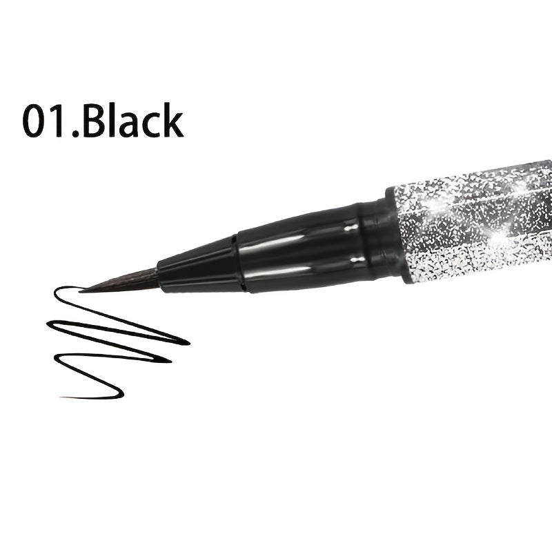 Women Long-Lasting Waterproof Black Eyeliner Pen with Sponge Tip