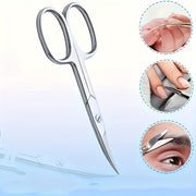 Stainless Steel Nail Scissors for Manicure and Pedicure, Rust-Resistant
