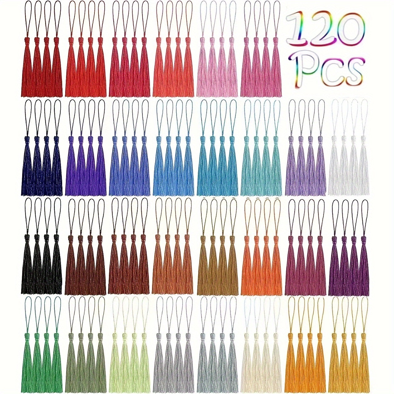 Tassel Bookmarks for Crafts and Jewelry Making 100-144 Pieces