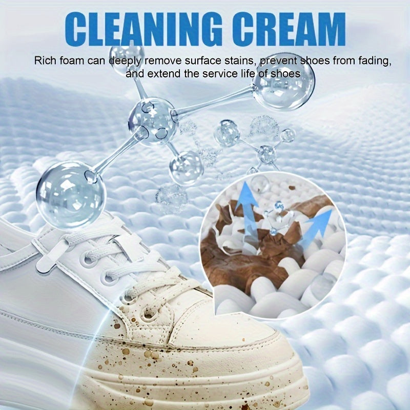 Shoe Cleaner Cream Waterless Stain Remover for Sneakers and Shoes
