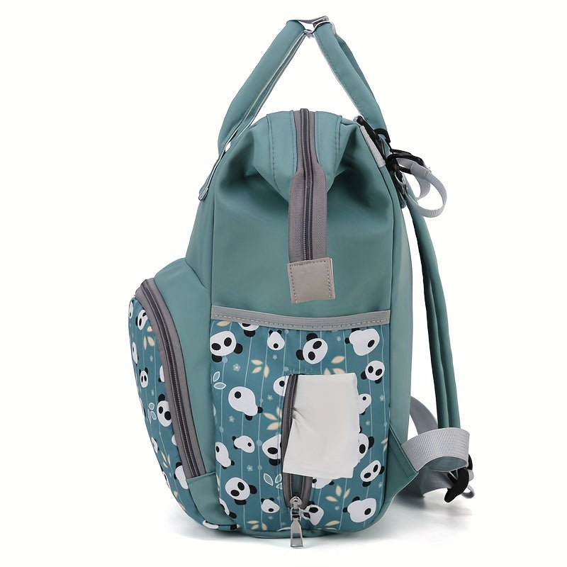 Stylish Mother Backpack for Young Mothers with Carriage Hook and Foreign Style Design