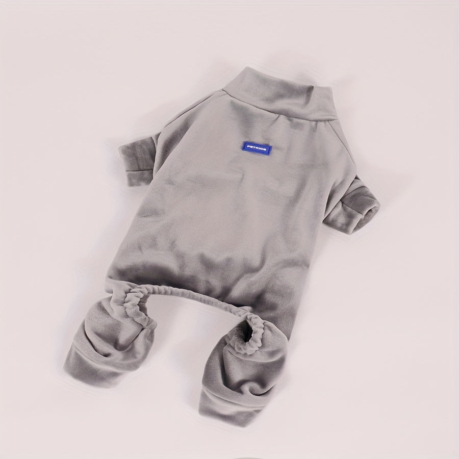 Super Soft Small Dog Jumpsuit All-Season Pullover Polyester Knit