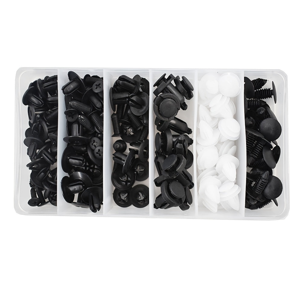 100 Pcs Car Plastic Rivets Fasteners Bumper Retainer Clips Door Trim