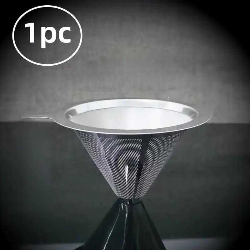 Reusable Stainless Steel Pour-Over Coffee Filter Mesh No Paper Needed