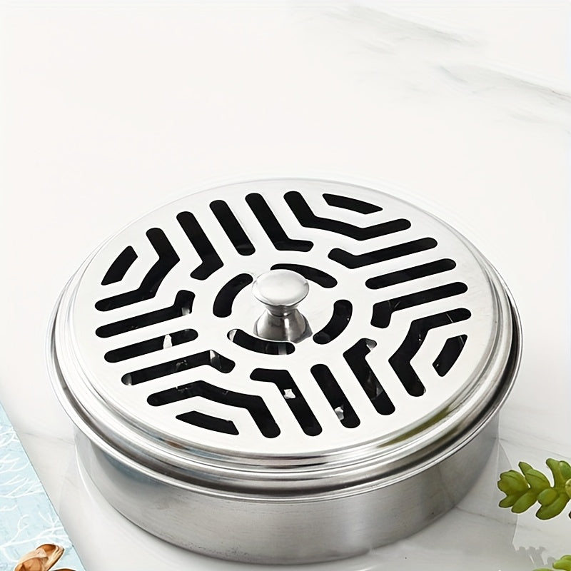 Stainless Steel Mosquito Coil Holder Portable Fireproof Indoor Outdoor
