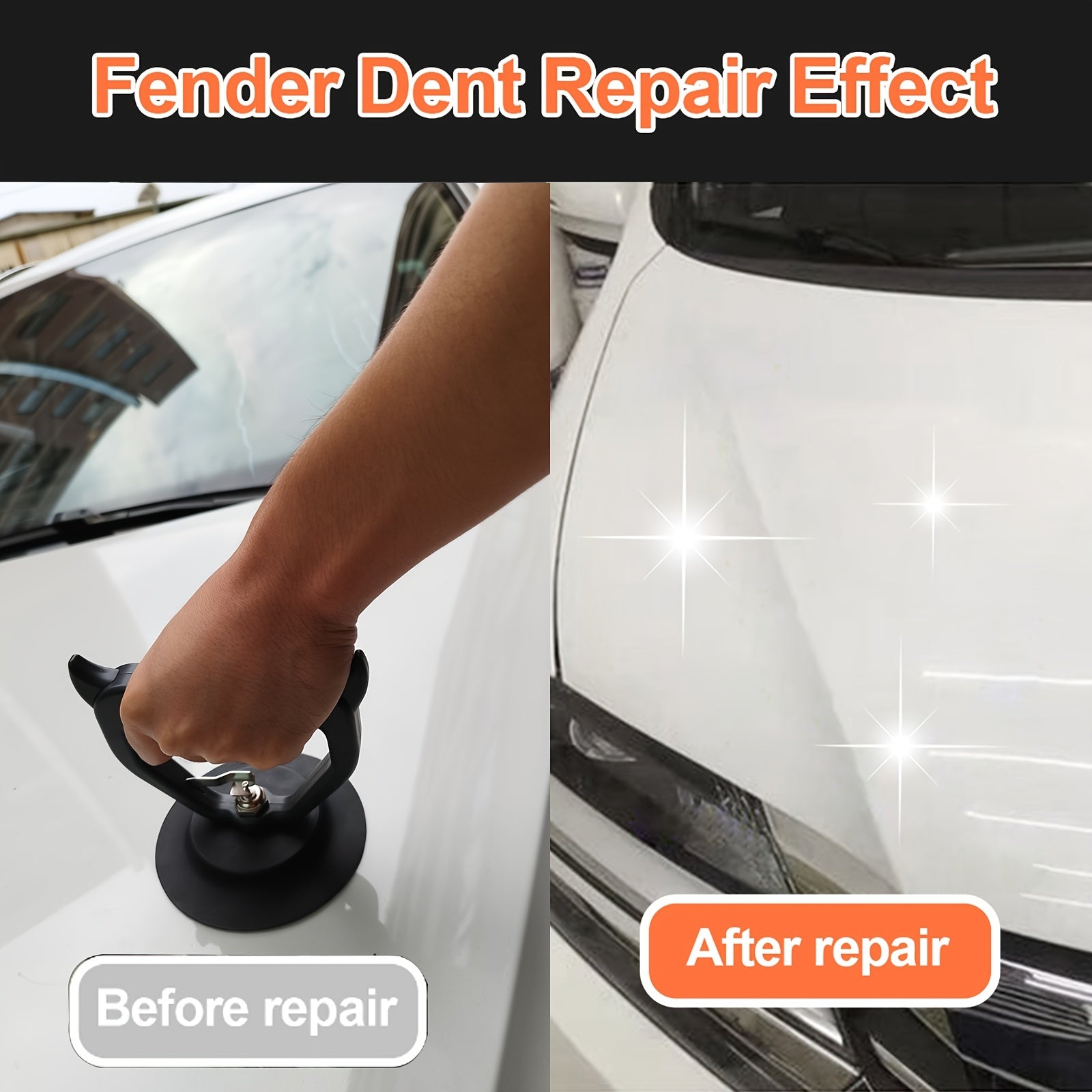 Avtomobil dentini tortib olish uchun shlangli qopqoq bilan ta'mirlash asbobi, sovutgich shisha plitkalar uchun suyuqlikli shishalar