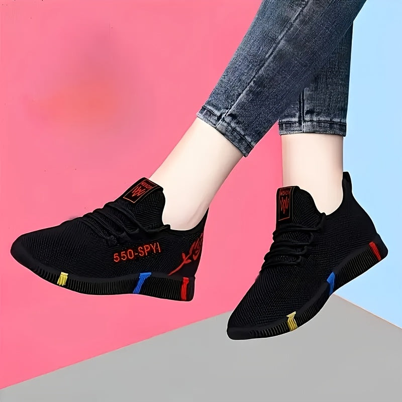 ayollar uchun nafas oluvchi slip-on sport poyabzali yumshoq mato past-cho‘ntak kundalik poyabzal