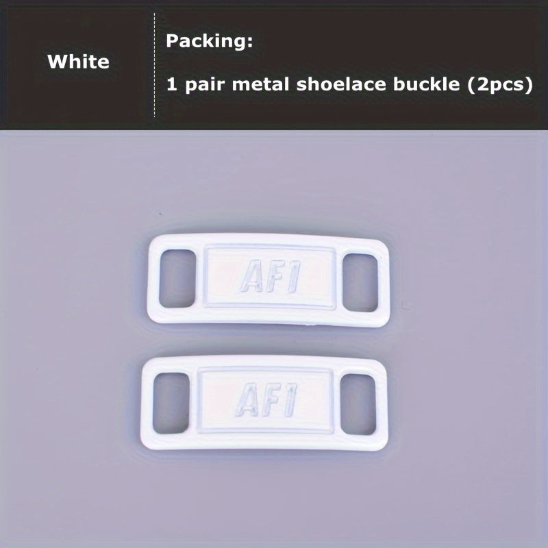 Unisex Shoe Lace Buckle Silver Metal Shoe Accessory