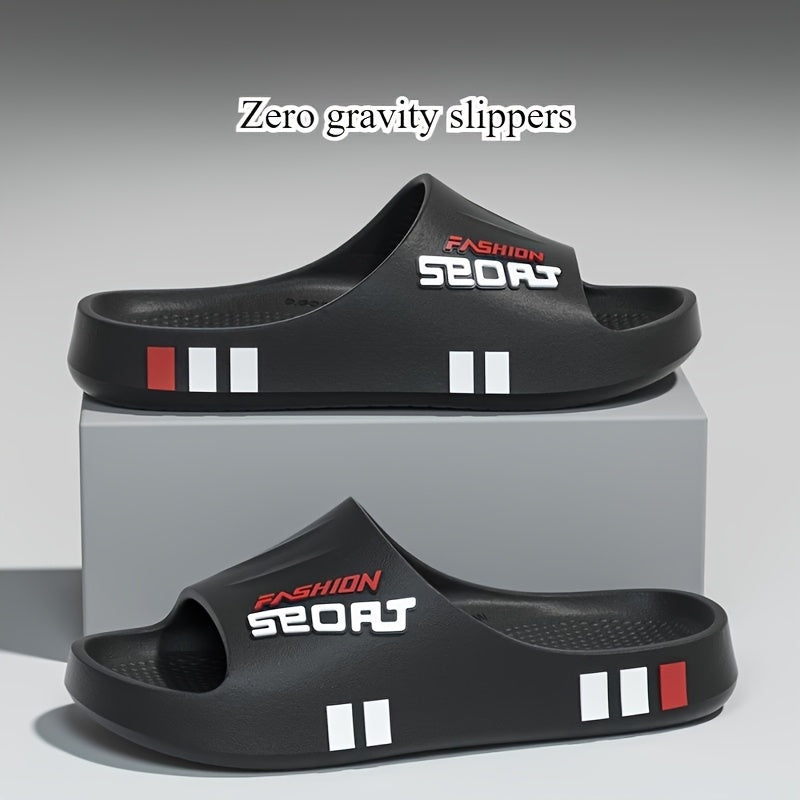 Beige Unisex Ergonomic Slide Sandals Cushioned Non-Slip Indoor Outdoor