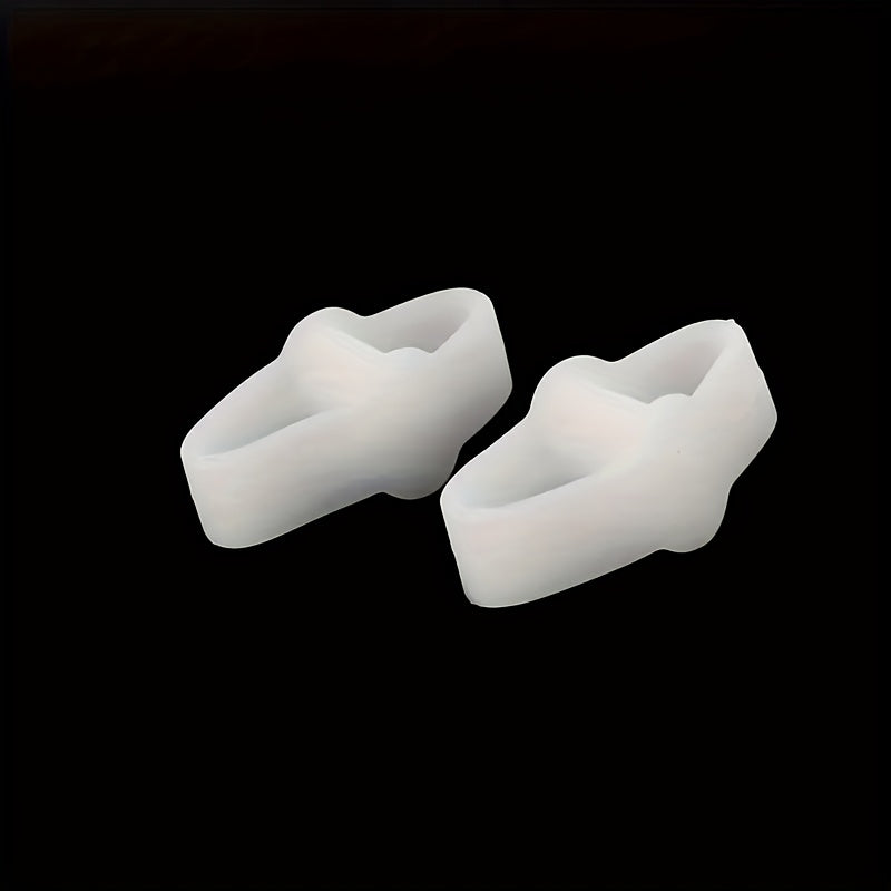 Unisex Silicone Toe Separators Double-Loop Yoga Foot Spacers for Relaxation