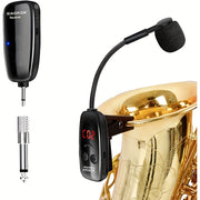 Wireless Microphone and Saxophone Transmitter Receiver for Trumpets Clarinets Cellos