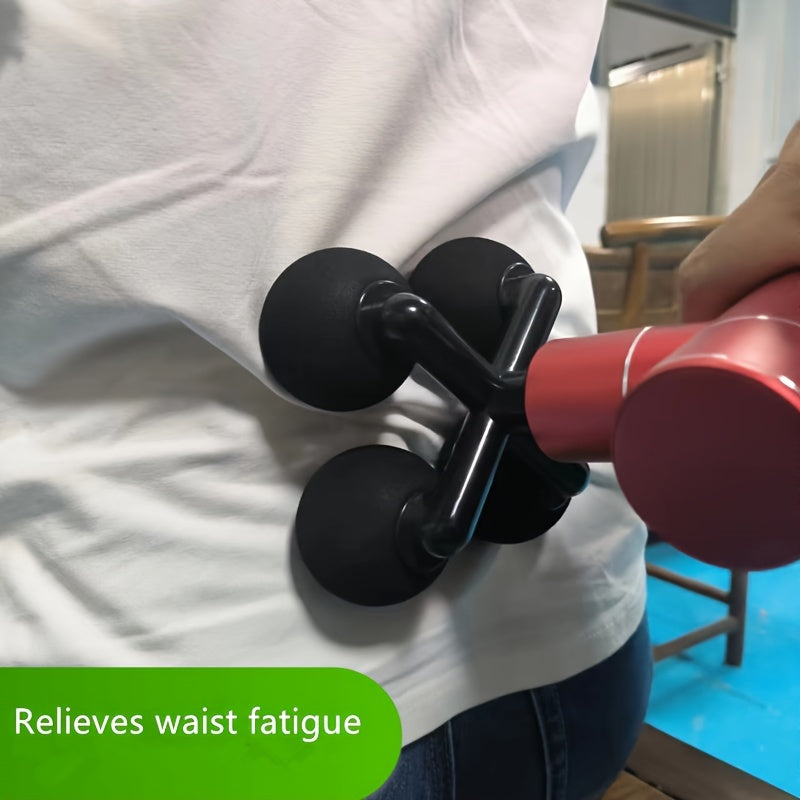 Fascia Gun with Silicone and Plastic Massage Heads for Deep Tissue Muscle Relief