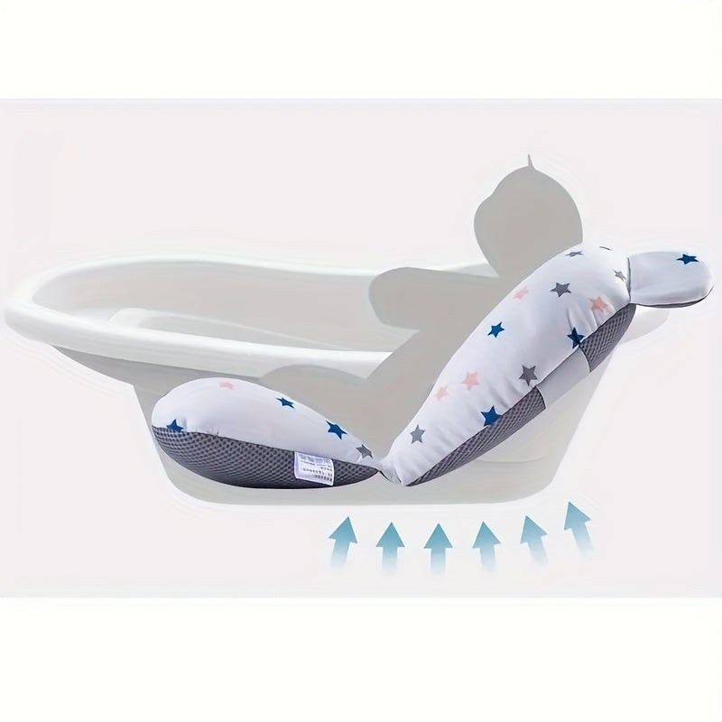 Mayaphilos представляет мягкую и нескользящую подушку для сидения в ванной для детей - уютная ванная подушка, идеальный подарок на Рождество, Хэллоуин, День Благодарения и Новый год. Доступна в белом, розовом и синем цветах.