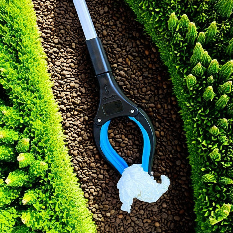 Aluminum Alloy Folding Garbage Clip Picker Durable Hygienic Tool for Indoor Outdoor Use