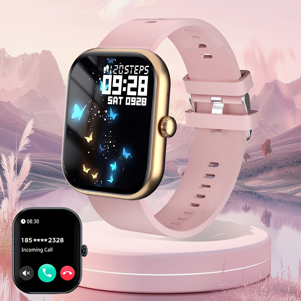 Reloj inteligente con asistente de voz, ejercitador de respiración, control de brillo, múltiples modos deportivos, pantalla de clima y linterna