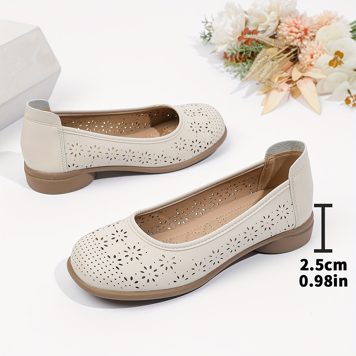 Women's Breathable Slip-On Flats with Soft Sole Non-Slip All Seasons