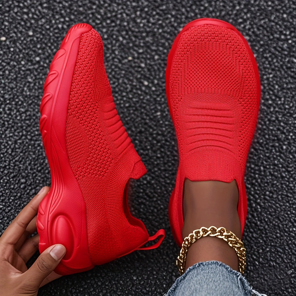 Women's Casual Slip-On Sneakers Breathable Mesh Lightweight All-Season