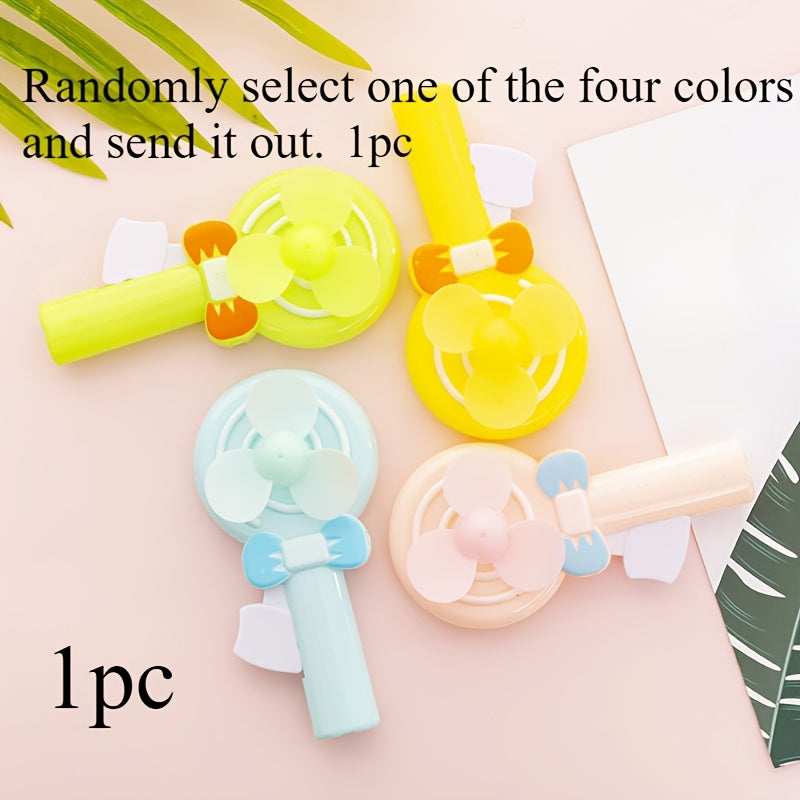 Mini Fan Cartoon Lollipop-Shaped Portable Summer Fans for Students