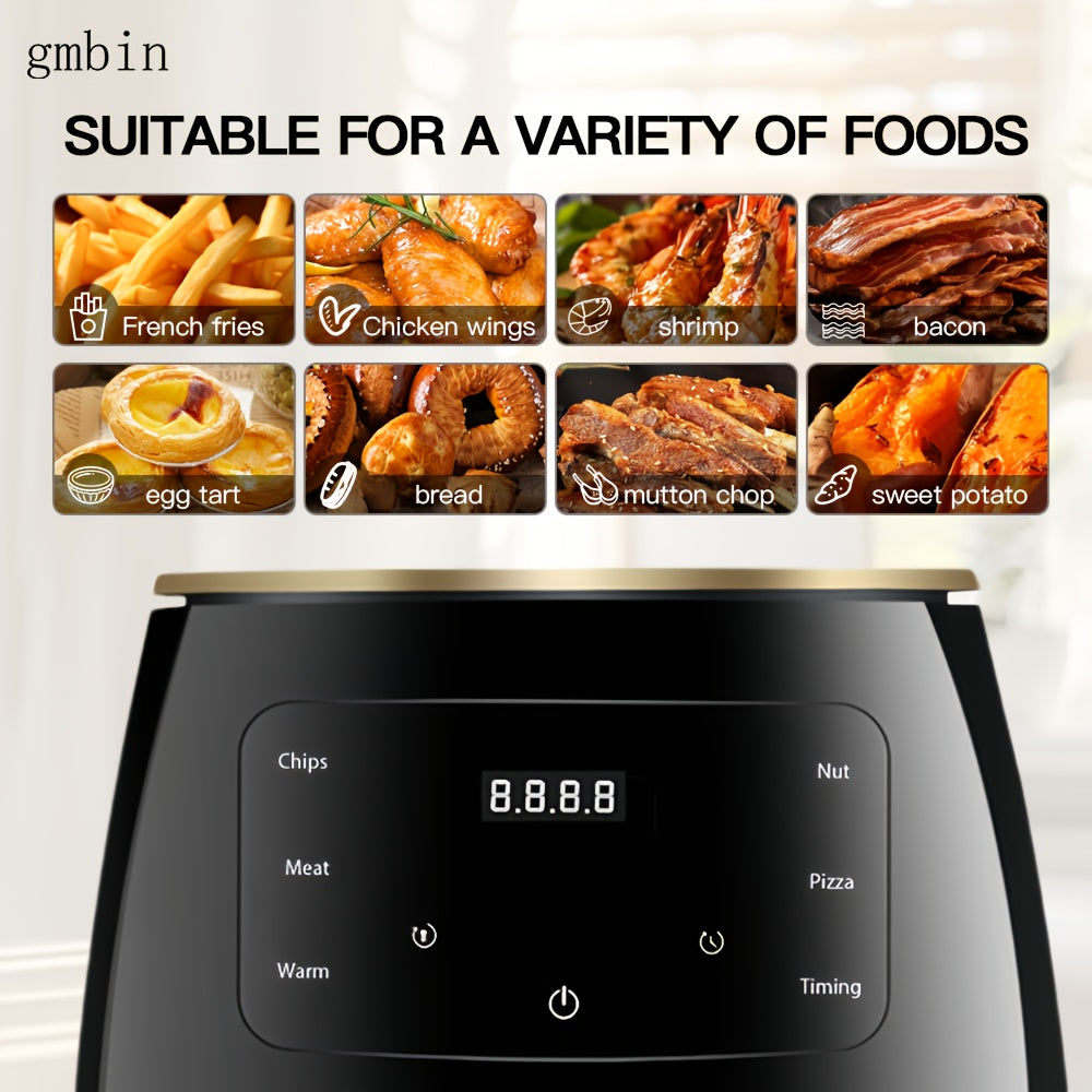 Air Fryer Touchscreen Non-Stick No Oil Cooking 4.5L 1400W Kitchen Gadget