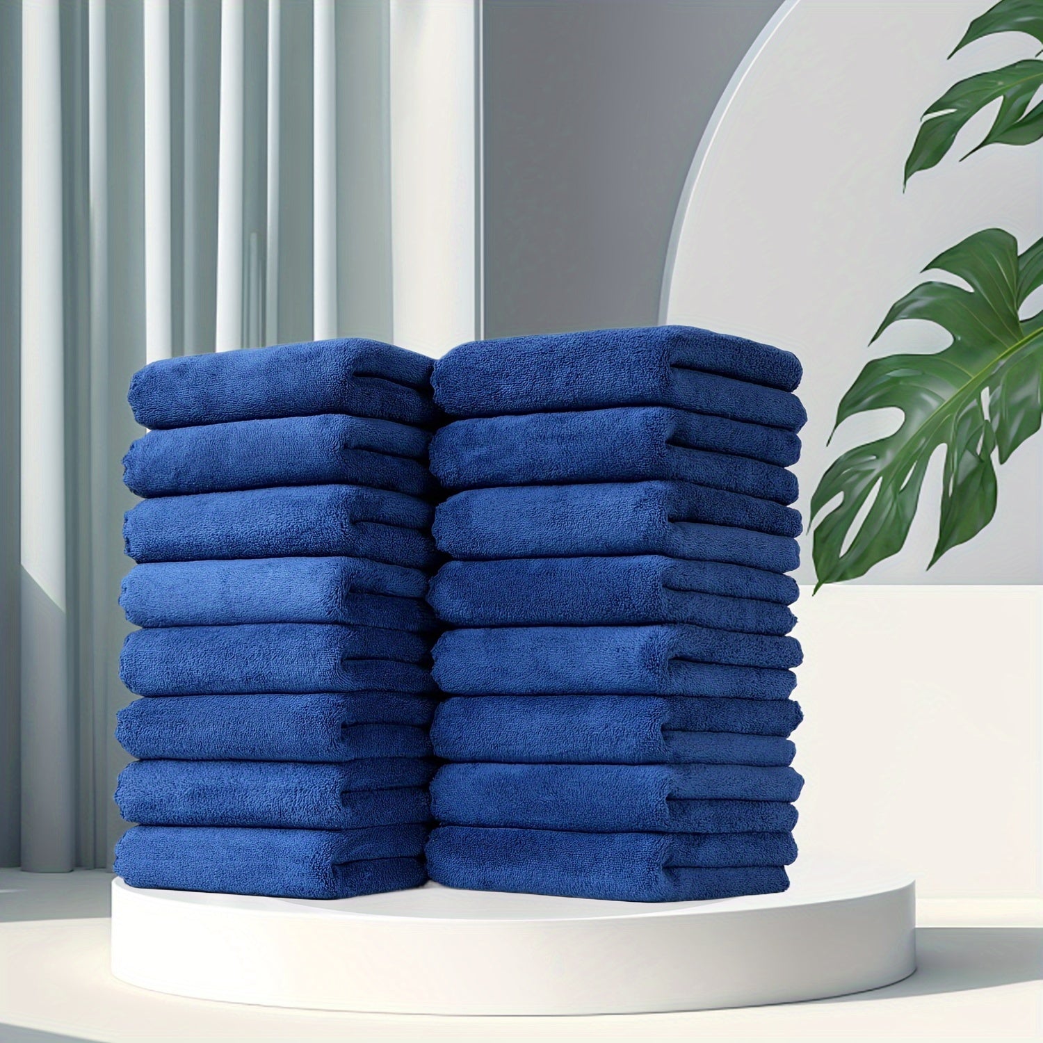 16 ta Premium Coral Fleece qo'l sochiqlari - Ultra-yumshoq, singdiruvchi, tez quriydigan, ko'p rangli variantlar - Dush, sport zalida, sayohat, suzish uchun ideal - 34.04x74.93 sm