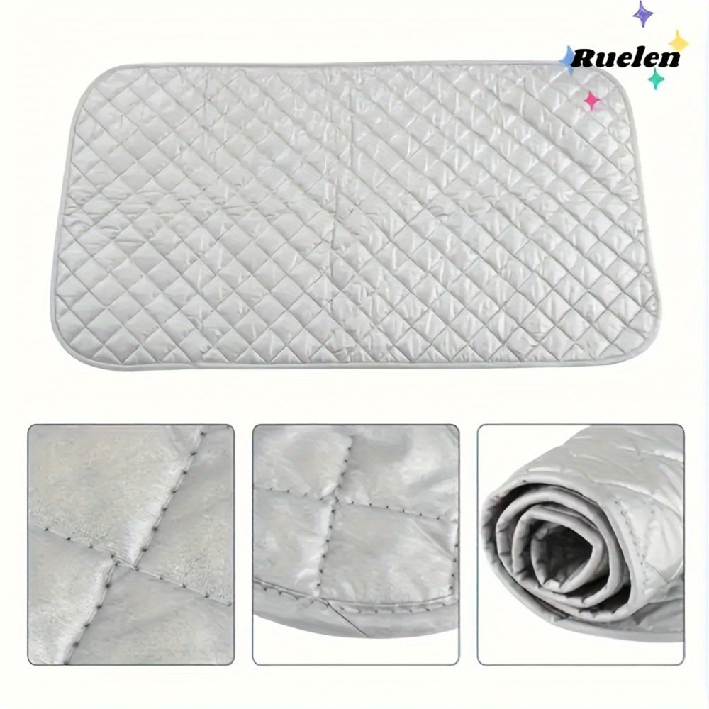 Portable Ironing Pad Silver-Plated Cotton Heat-Resistant Travel Laundry Mat