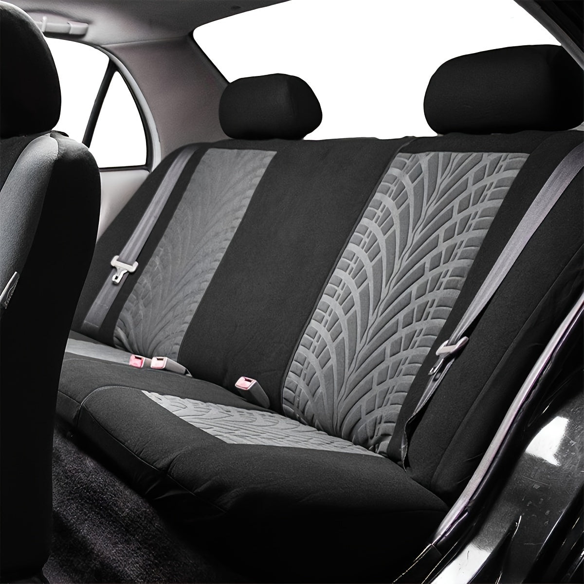 9-Piece Breathable Polyester Car Seat Cover Set for All-Season Comfort Fits 5 Seats