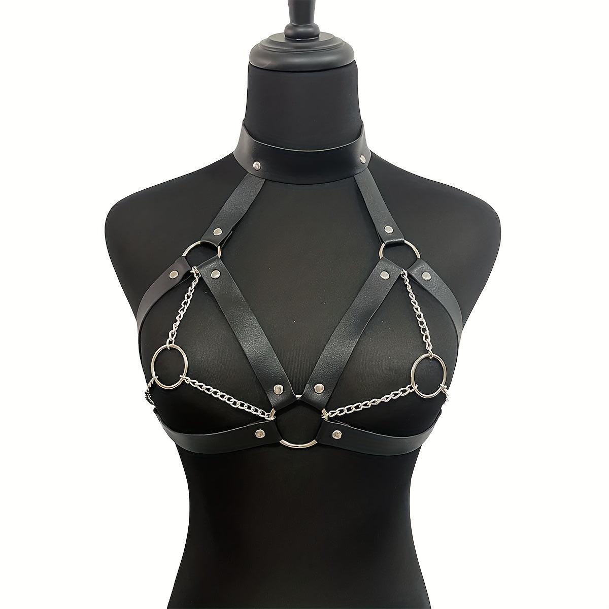 Women’s Adjustable PU Leather Waist Belt Harness