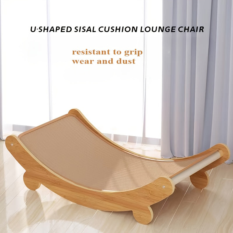 Sisal Cat Scratcher and Recliner Nest for All Seasons No Mess