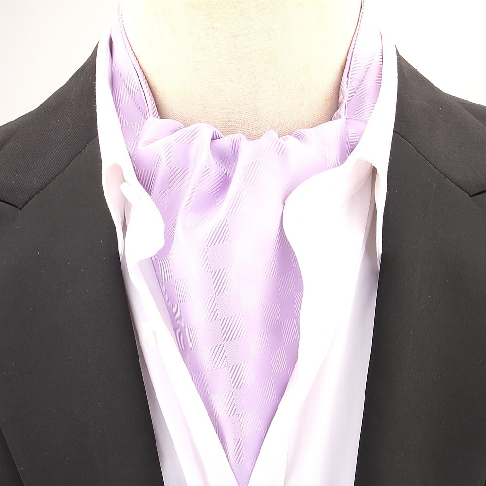 Men's Polka Dot Ascot Cravat Shirt Scarf Polyester for Casual and Formal Wear