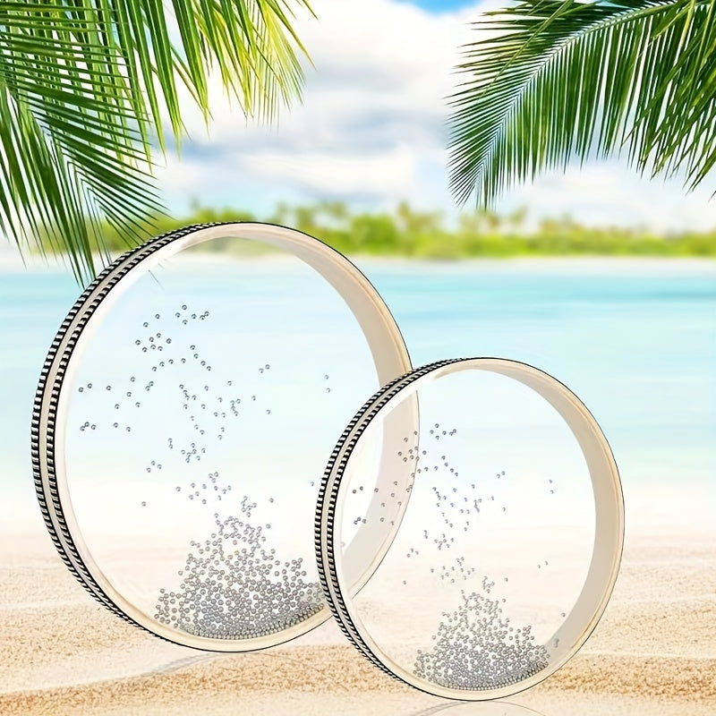 Instrumento de percusión con mazos para relajación, meditación y educación 20.32cm 25.4cm Cuentas transparentes