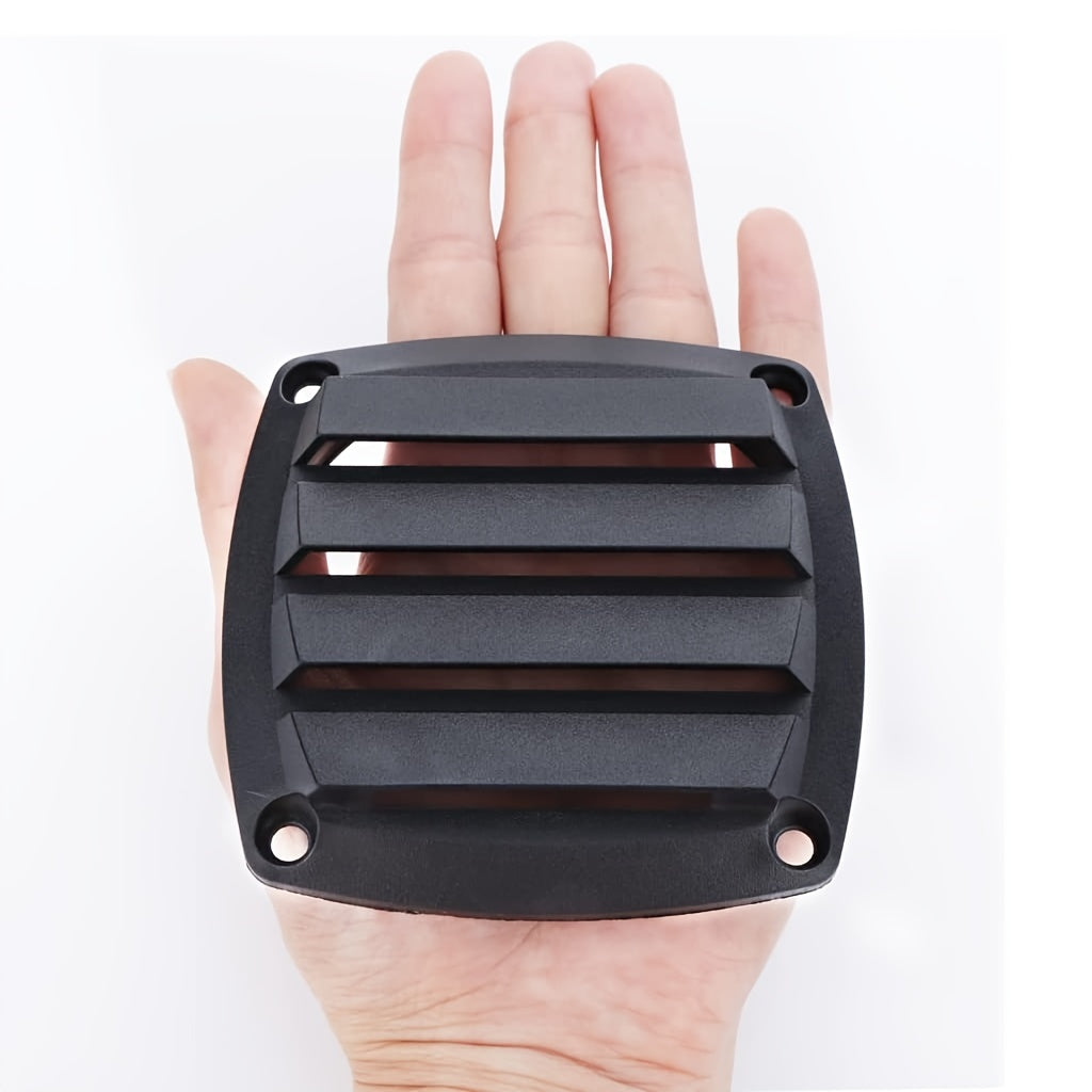 Set of 2 Black Nylon Ventilator Grilles for RVs Travel Trailers and Yachts