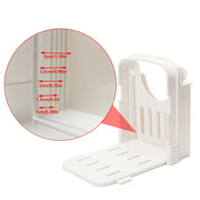 Cortador de pan plegable con 5 grosores ajustables, bolsa para pan, bagel y pan de molde