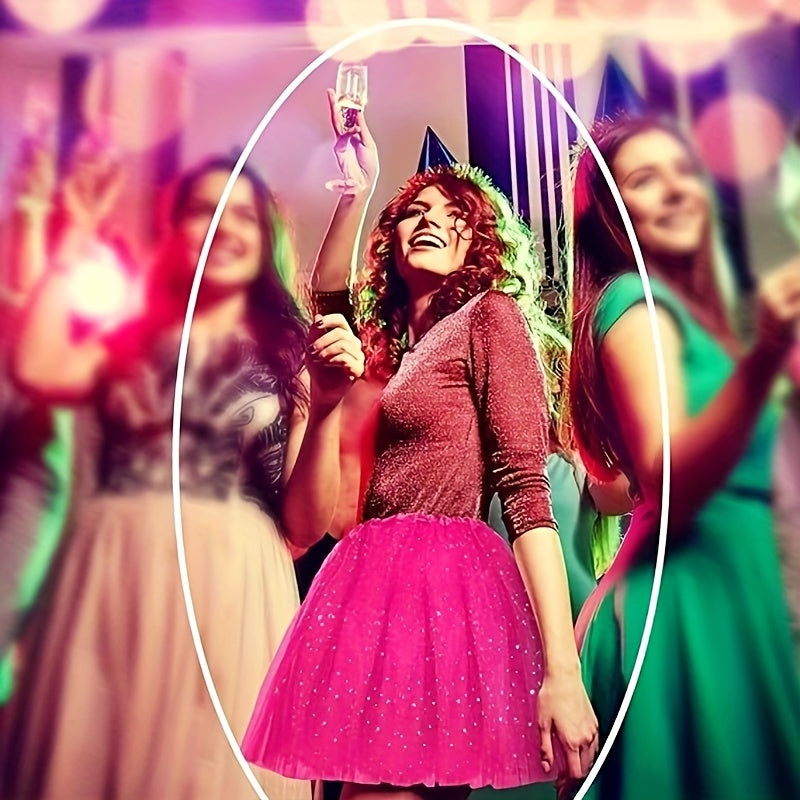 Women’s Neon Running Tutu Skirt with 3 Layers for Parties Halloween Polyester