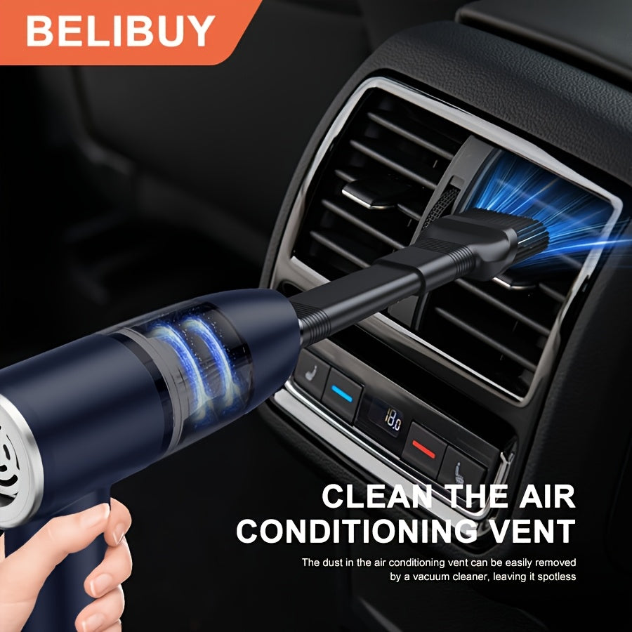 Cordless Handheld Car Vacuum Cleaner with Cyclonic Suction and Blow