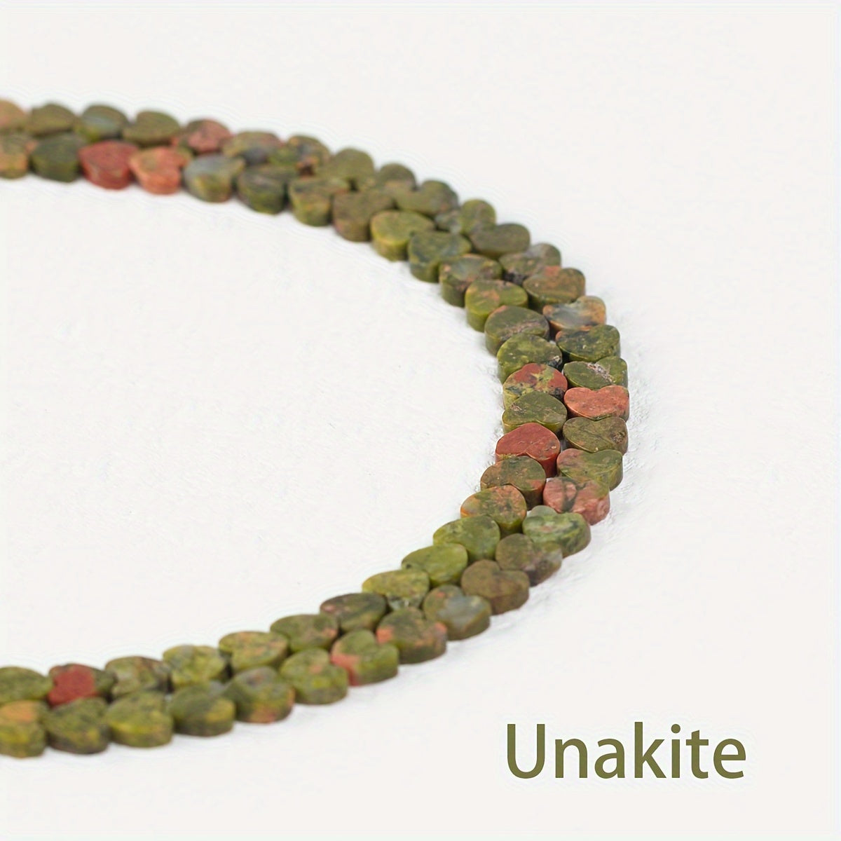 Juego de 20 cuentas de piedra natural con forma de corazón multicolor 6x2mm para hacer joyería