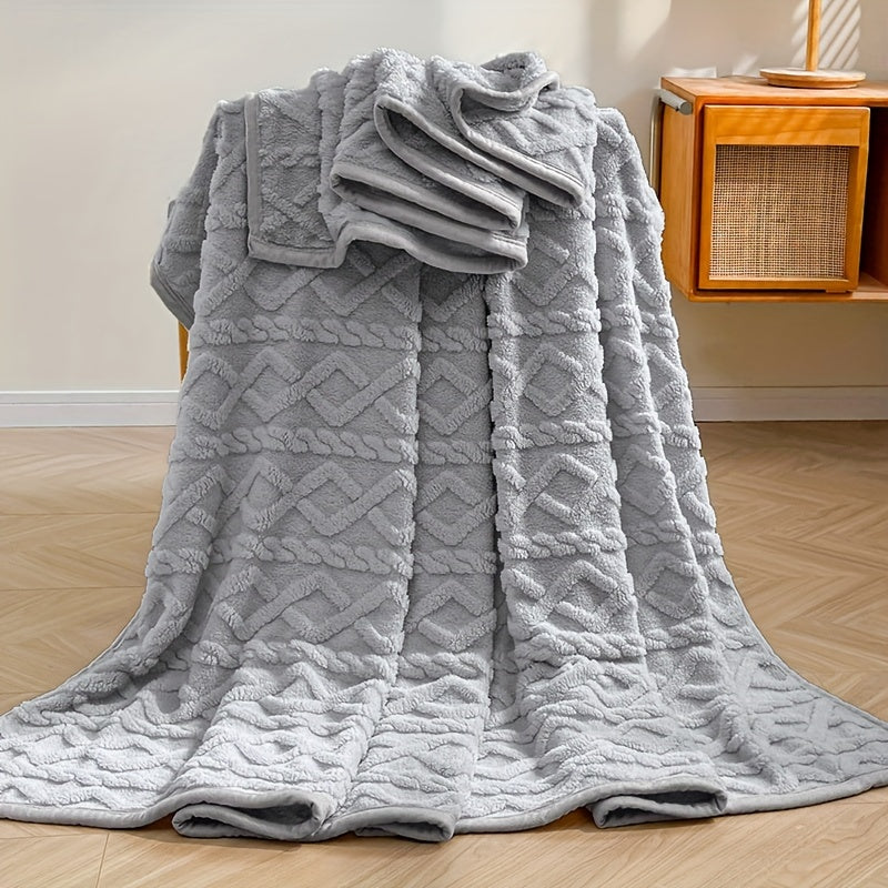 Soft Fleece Throw Blanket for Couch Bed or Chair Cozy Warm Winter Use