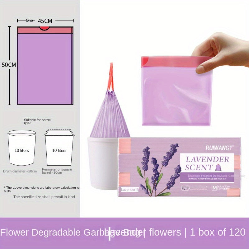 Multipack Tear-Free Drawstring Trash Bags Black Degradable Kitchen Bathroom Bedroom