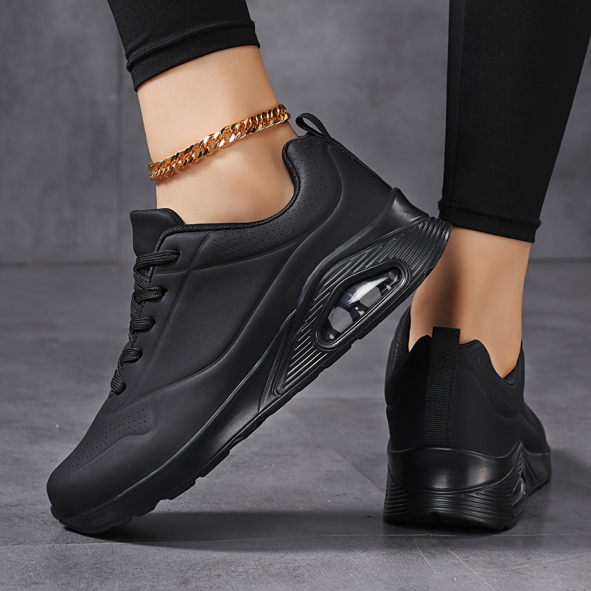 Женские белые кроссовки на шнуровке для бега с мягкой подошвой и воздушной подушкой