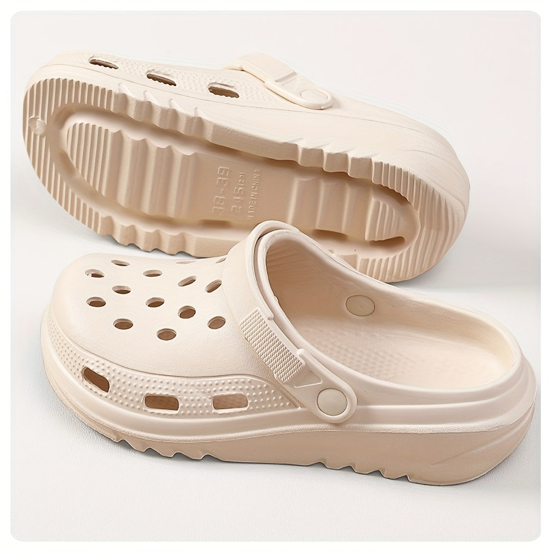 Women Black White Open-Toe Platform Sandals Adjustable Straps Casual Shoes