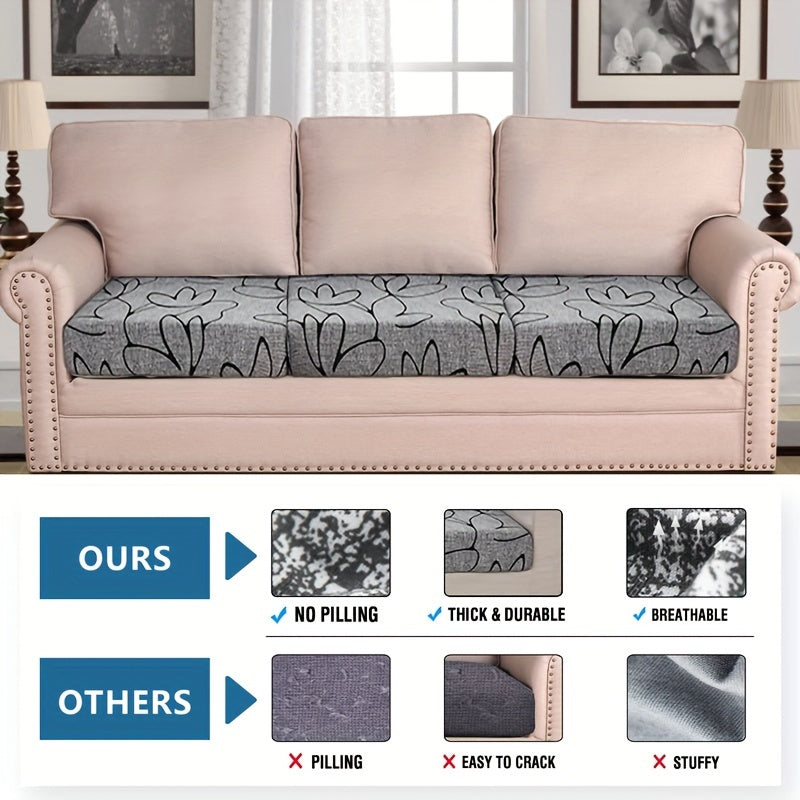 3-Piece Sofa Cover All-Season Dustproof Furniture Protector for Living Room