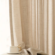Thickened Living Room Balcony Bedroom Curtain Set with Transparent and Non-Transparent Gauze
