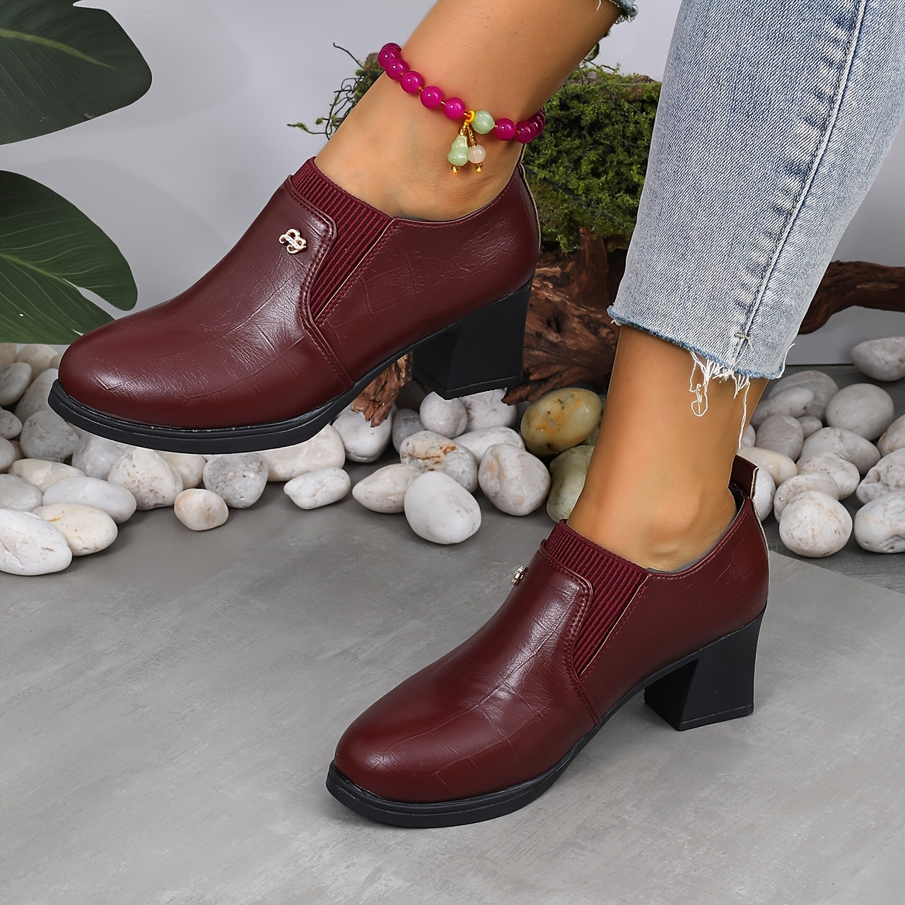 Women's High Heeled Shoes Fashionable Slimming Footwear Comfortable for Long Walks