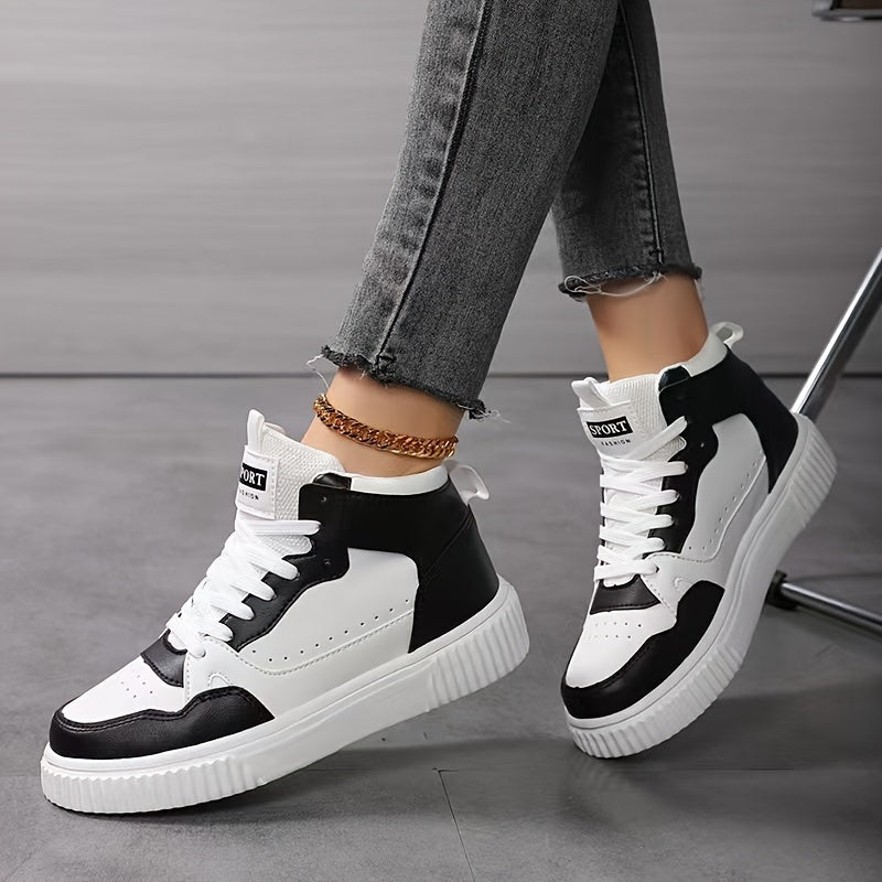 Women's Waterproof Low-Top Sneakers with PU Upper and EVA Sole for Casual Wear